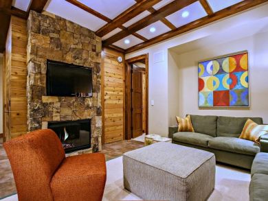 Wall Mounted TV & Fireplace